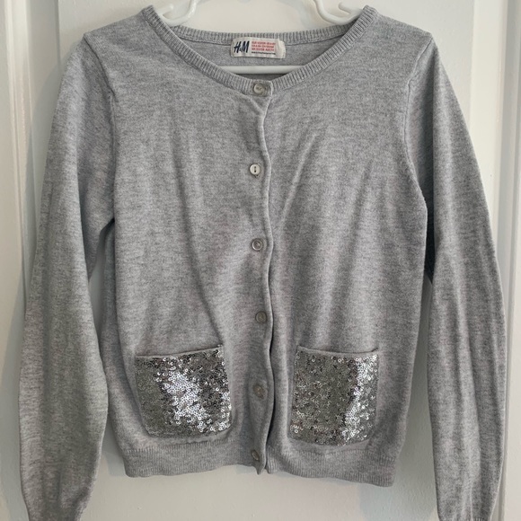 girls sequin cardigan